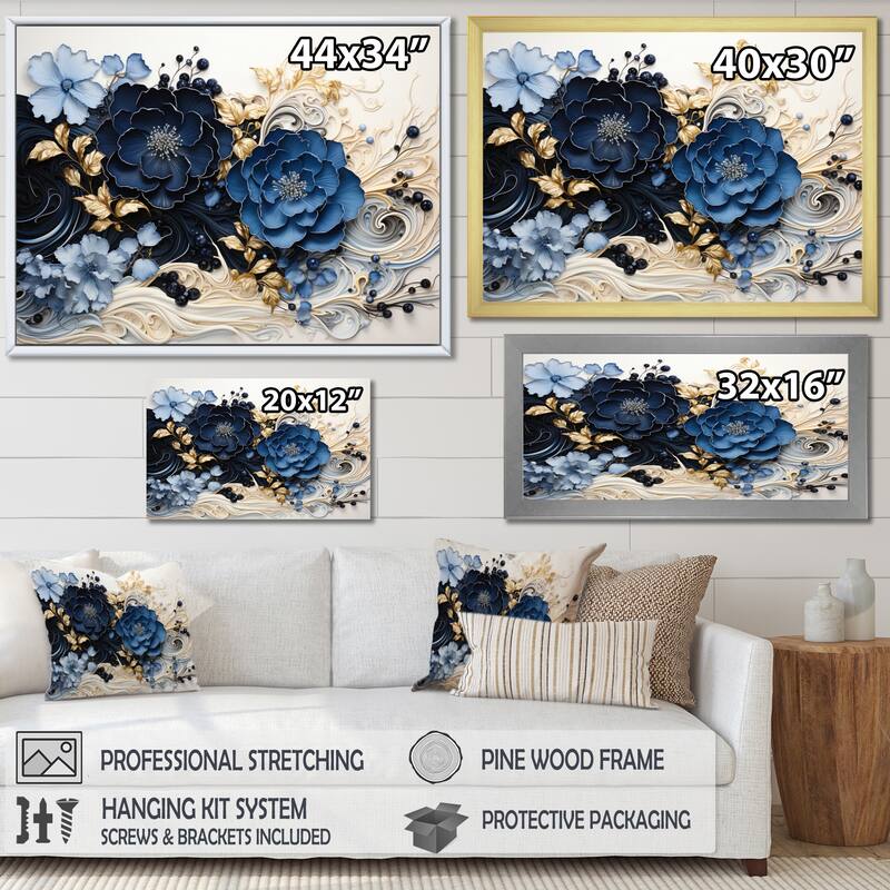 Designart "Liquid Ink Spiralscape I" Abstract Spirals Canvas Wall Art