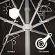 preview thumbnail 44 of 157, 9ft Tassel Patio Umbrella Auto-Tilt, Crank , by JONATHAN Y