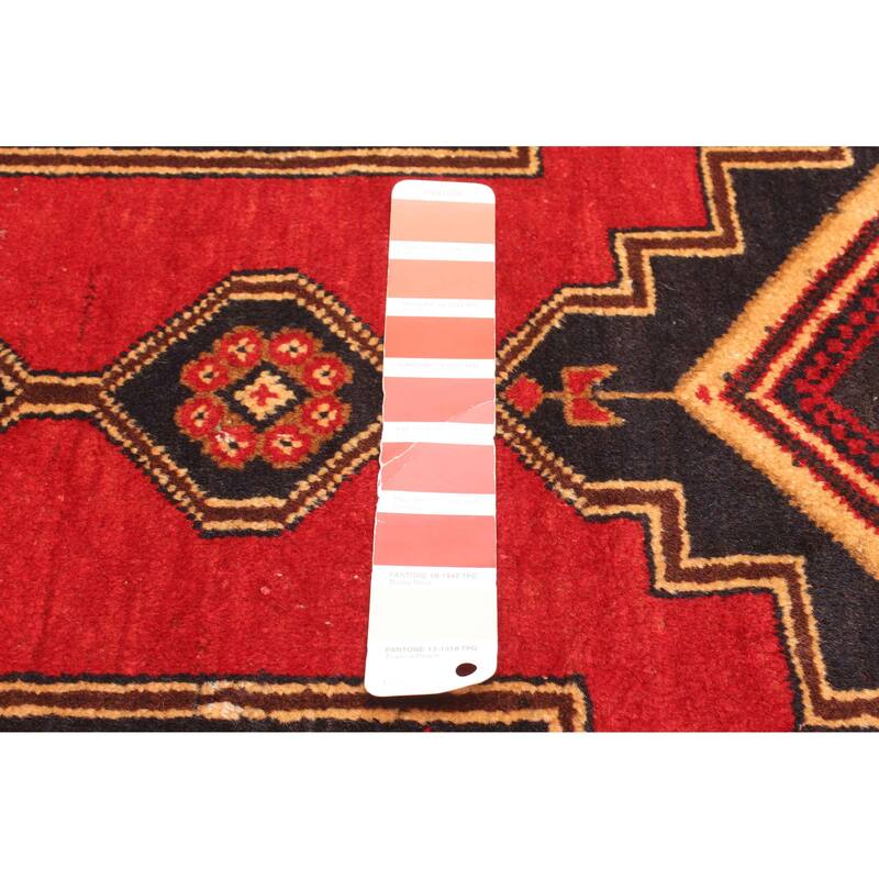 ECARPETGALLERY Hand-knotted Teimani Red Wool Rug - 2'10 x 4'6