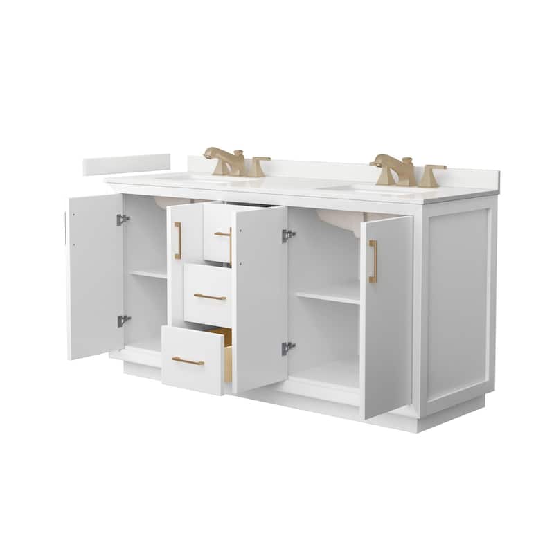 Wyndham Collection WCF414166D-QTZ-US3MXX Strada 66" Free Standing