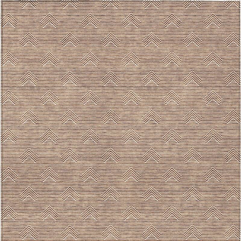 HomeRoots Geometric Transitional Rectangle Outdoor Rug