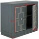 preview thumbnail 10 of 9, SAFAVIEH Azuli 2-Door Steel Teal Storage Chest
