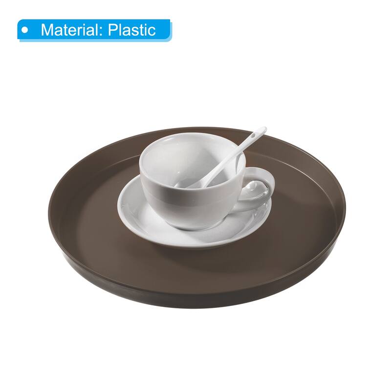 11.5" x 1" Round Restaurant Serving Trays, 2 Pack Food Service Tray