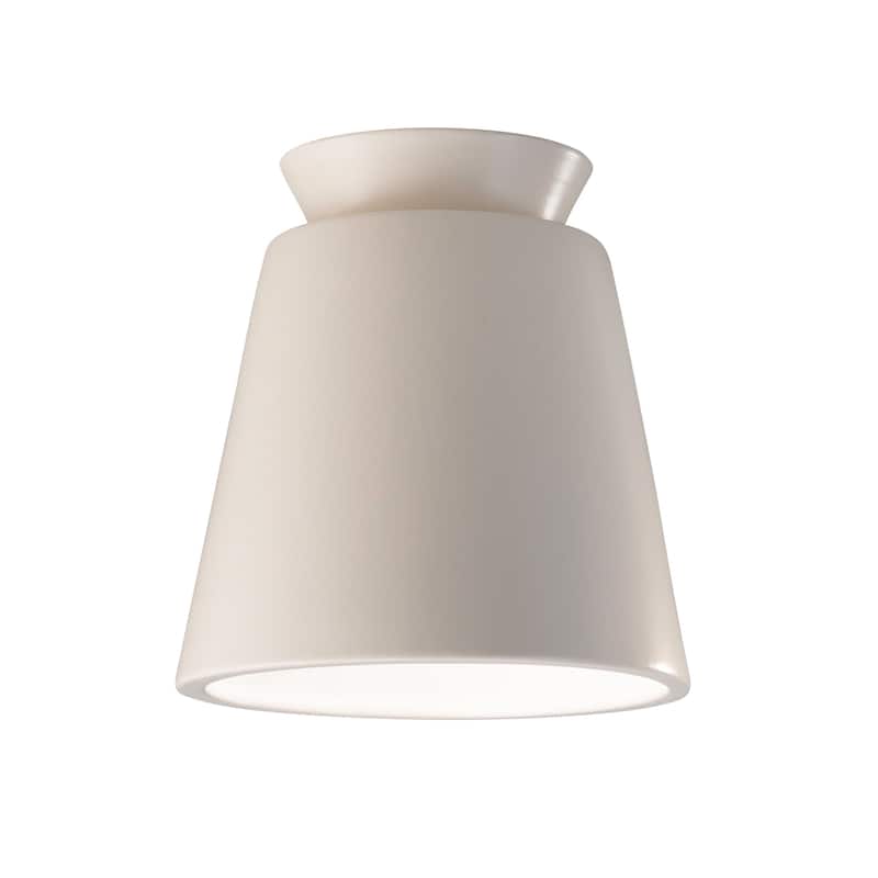Justice Design Group Radiance Outdoor Trapezoid Ceramic Flush-Mount Light