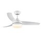 preview thumbnail 7 of 13, With Lights Remote Control, White Ceiling Fan with Lights, and LED Light, 42 Inch Ceiling Fan for Bedroom Living Room