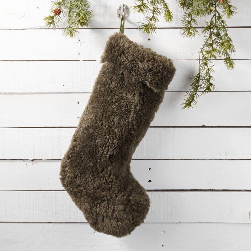 Cozy Delight Lamb Fur Stocking