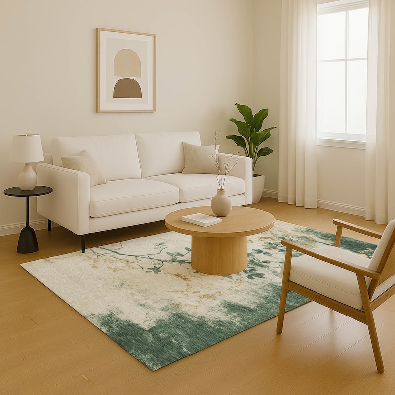 Premium Washable Super Soft Modern Floral Mayfield Rug