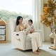 preview thumbnail 11 of 29, Remo Modern Nursery Swivel Glider Recliner with Built-in Nightlight and Storage Bags by HULALA HOME