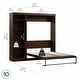 preview thumbnail 16 of 91, Pur Full Murphy Bed with Shelving Unit (84W) by Bestar