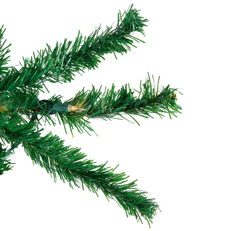 3' Medium Mixed Classic Pine Artificial Christmas Tree - Clear Lights - 3 Foot