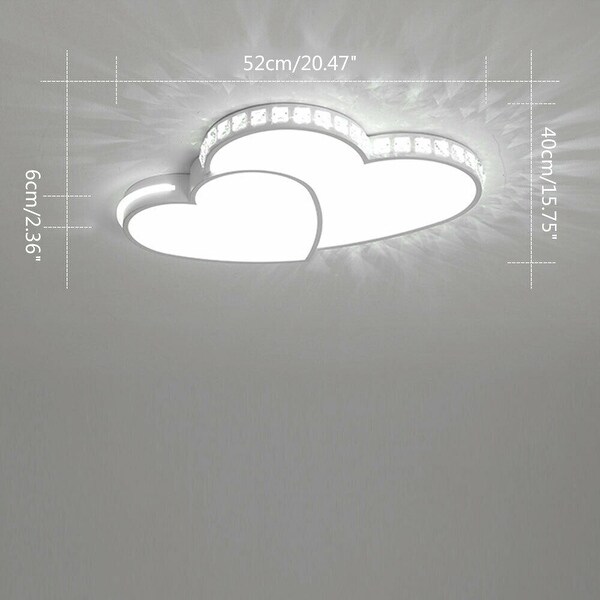 Heart led ceiling light outlet