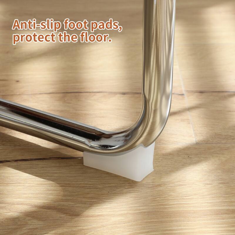 Dining Chair Side Chair Leisure Chair Set of 2 Kitchen Chair Reception Chair Armless Chair with Metal Legs