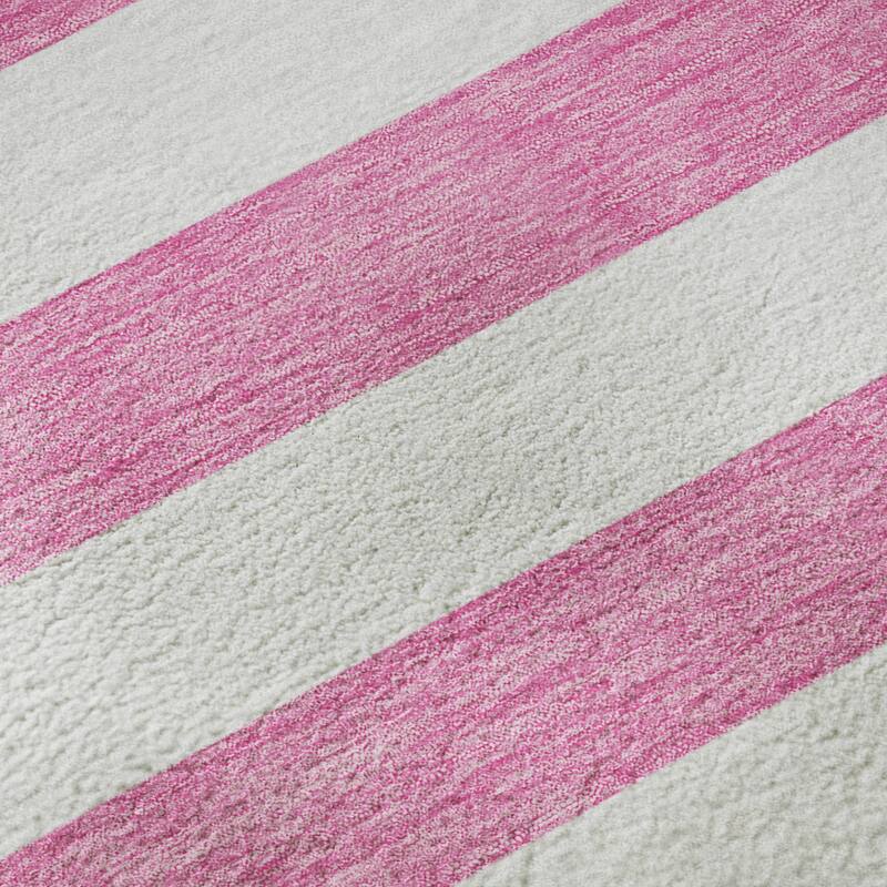 Premium Washable Super Soft Cabana Stripe Mayfield Rug