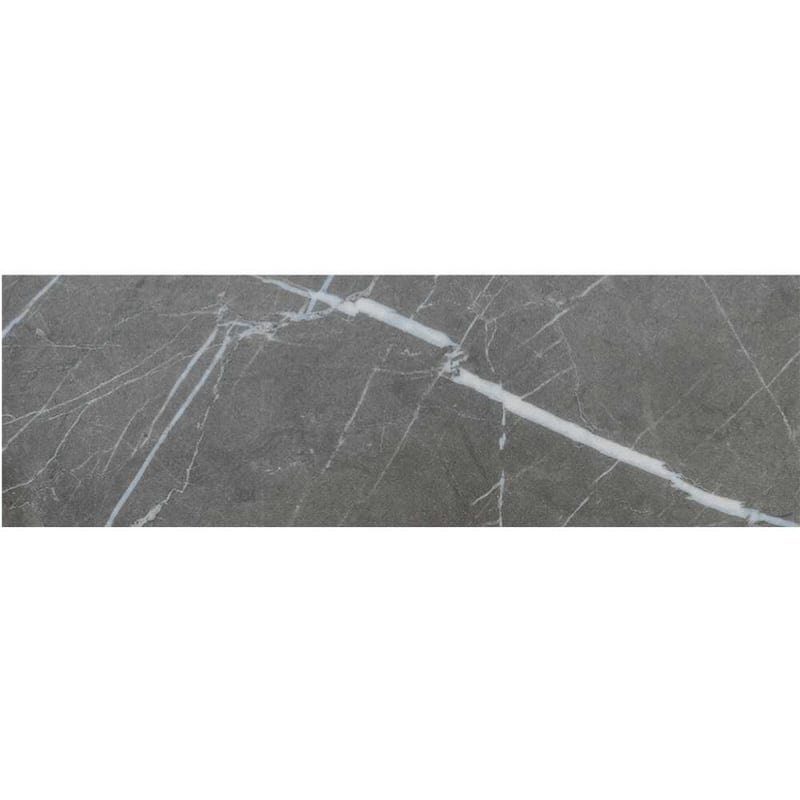 Penthouse 4x12 Polished Marble Look Porcelain Subway Tile - Floor, Wall