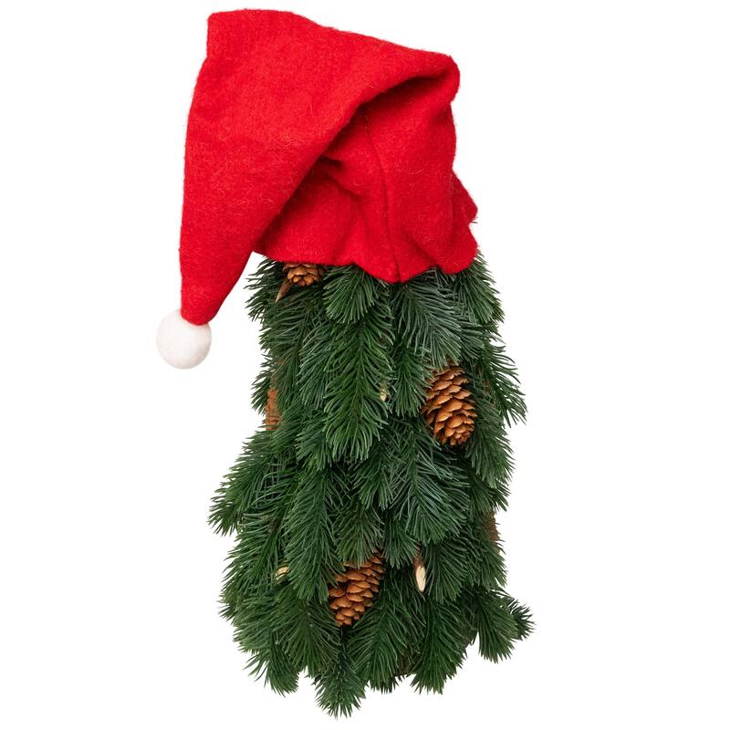 Frosted Gnome Tree Artificial Christmas Decoration - 14"