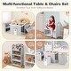 preview thumbnail 9 of 8, Gymax Kids Table and 2 Chairs Set 4-in-1 Desk & Chair Set w/ Storage