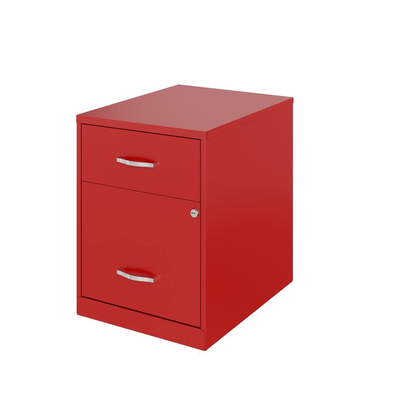 Space Solutions 18" Deep 2 Drawer Letter Width Vertical File Cabinet with Accessory Drawer