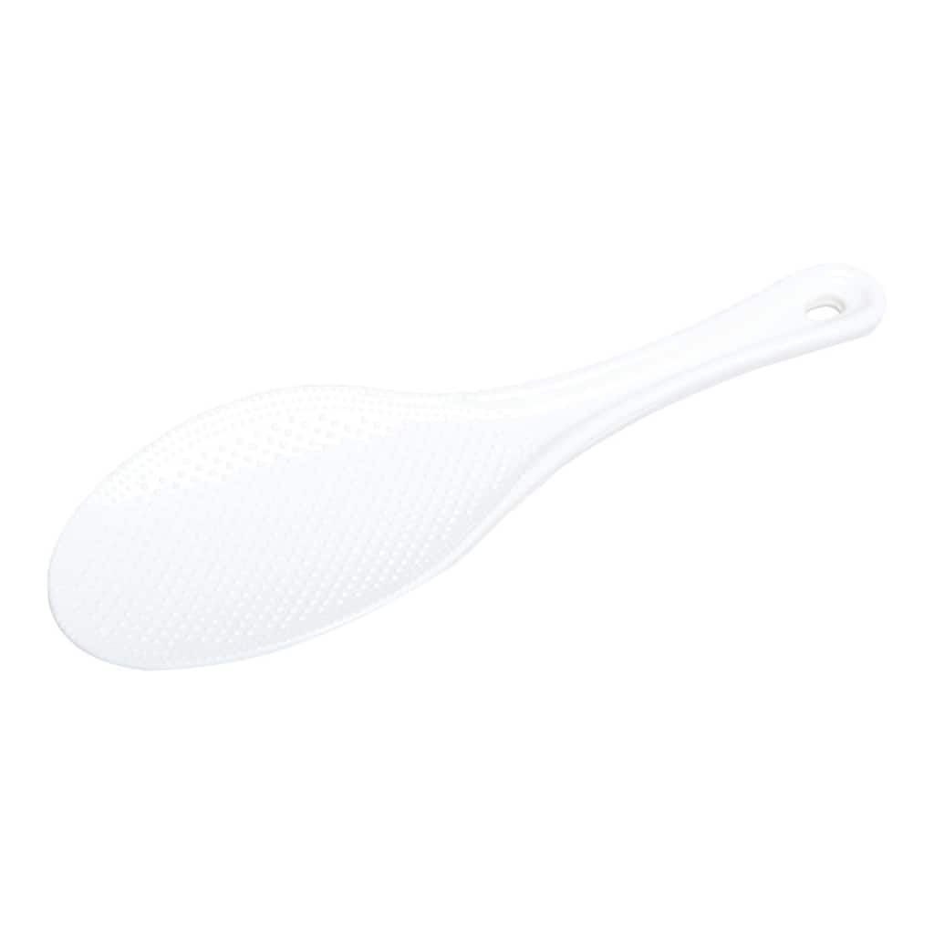Kitchen Tool White Plastic Non Stick Rice Paddle Spoon Scoop