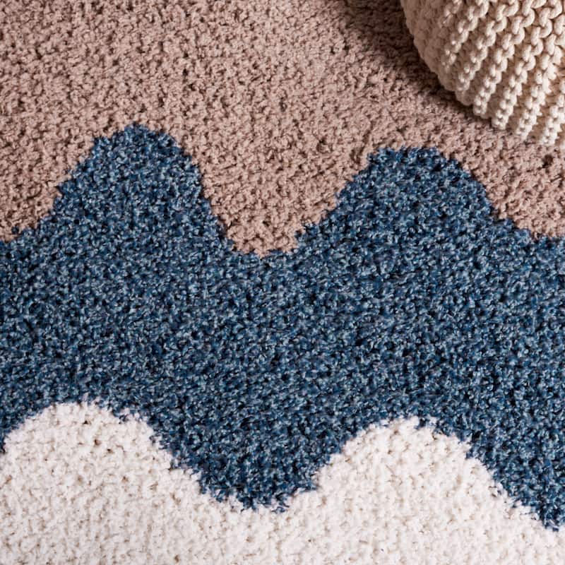 SAFAVIEH Calico Shag Andriana 1.5-inch Thick Rug