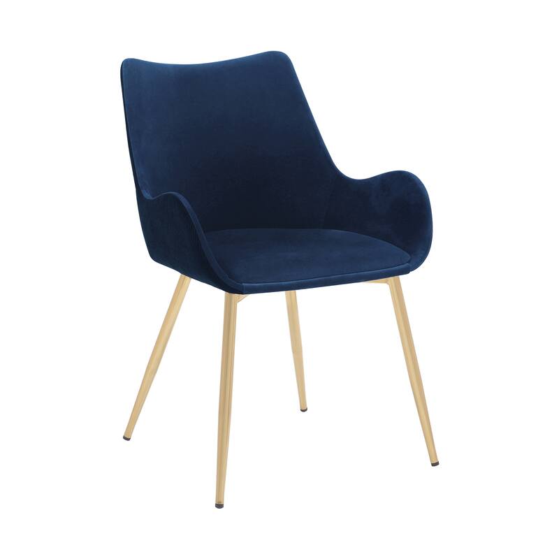 Avery Upholstered Dining Chair with Gold Legs