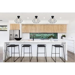 Eglo Tarbes 1-light Matte Black Ceiling Light