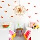 preview thumbnail 20 of 18, 12-Light Modern Glam Sputnik Round Colorful Chandelier Globe Starburst Crystal Beaded Firework Chandelier - 21.6 in. W