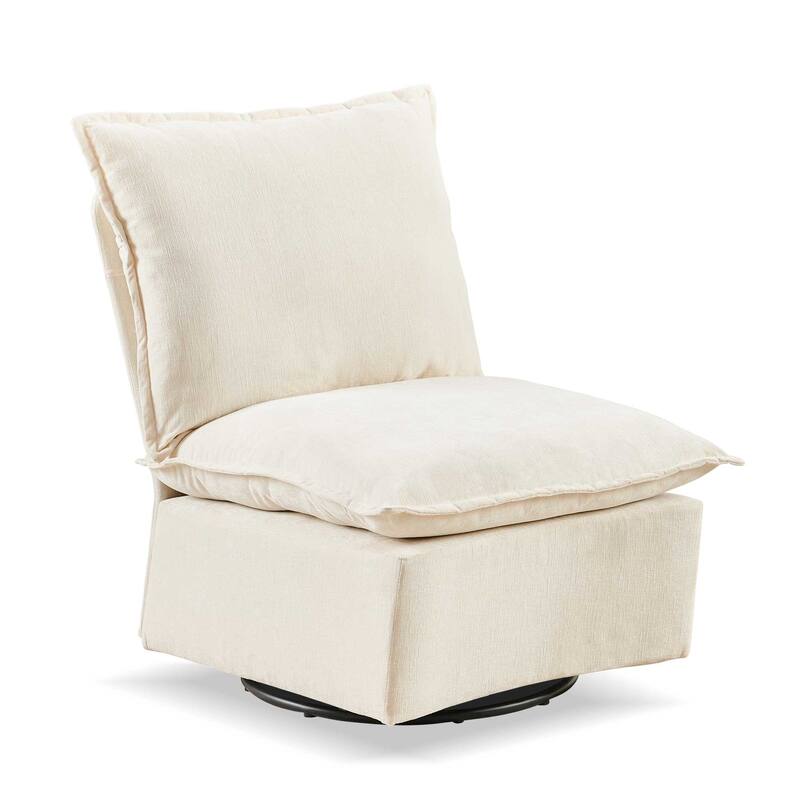 Chenille Single 360 Swivel Rocking Rocker,360 Swivel Sofa Chair & Single Sofa Lounge,Comfortable Seating for Living Room