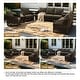 preview thumbnail 31 of 81, Rope Woven Patio Conversation Set with Swivel Chair & Settee Cushions