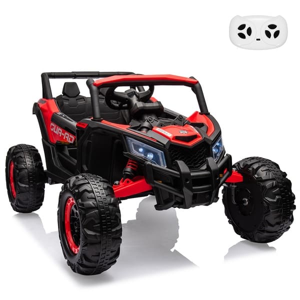 slide 2 of 36, 24V Kids Ride On Utv Car, Ride On Utv with Remote Control Red