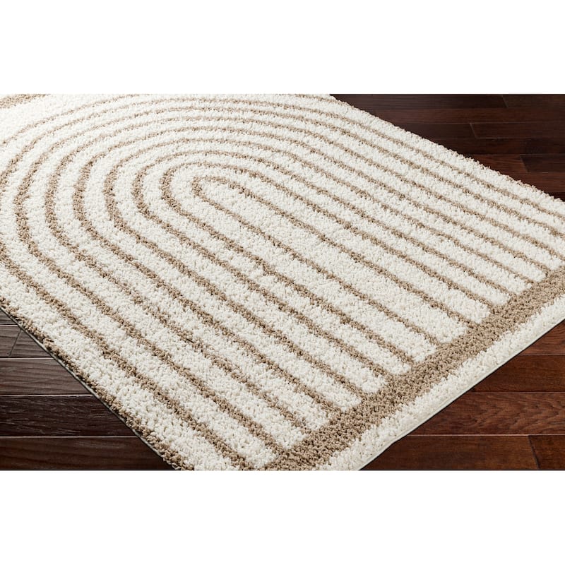 Livabliss Birmingham Playful Arches Plush Area Rug