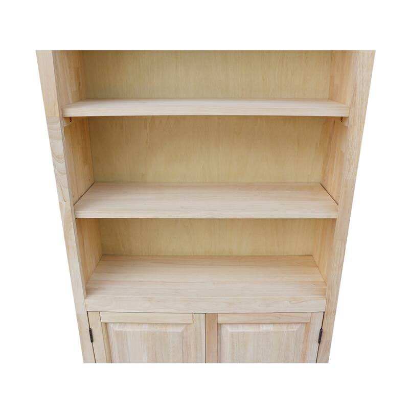 Solid Wood 60" Shaker Bookcase