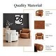 preview thumbnail 15 of 27, NPD Furniture Maisie Faux Shearling Accent Arm Chair