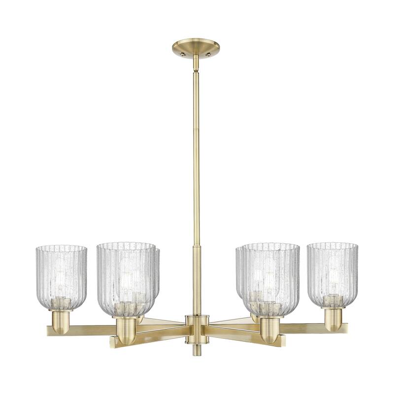 Innovations LightingDowntown Urban - Bridal Veil - 6 Light 35" Stem Hung Chandelier