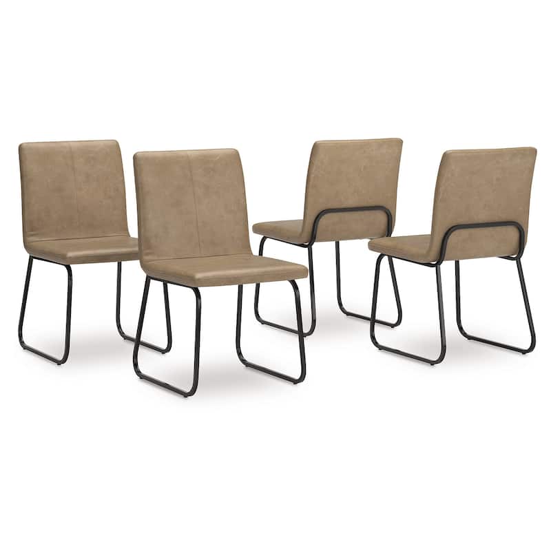 Signature Design by Ashley Pharwynn Brown Dining Chair (Set of 4) - 18.63" W x 22.63" D x 34.88" H