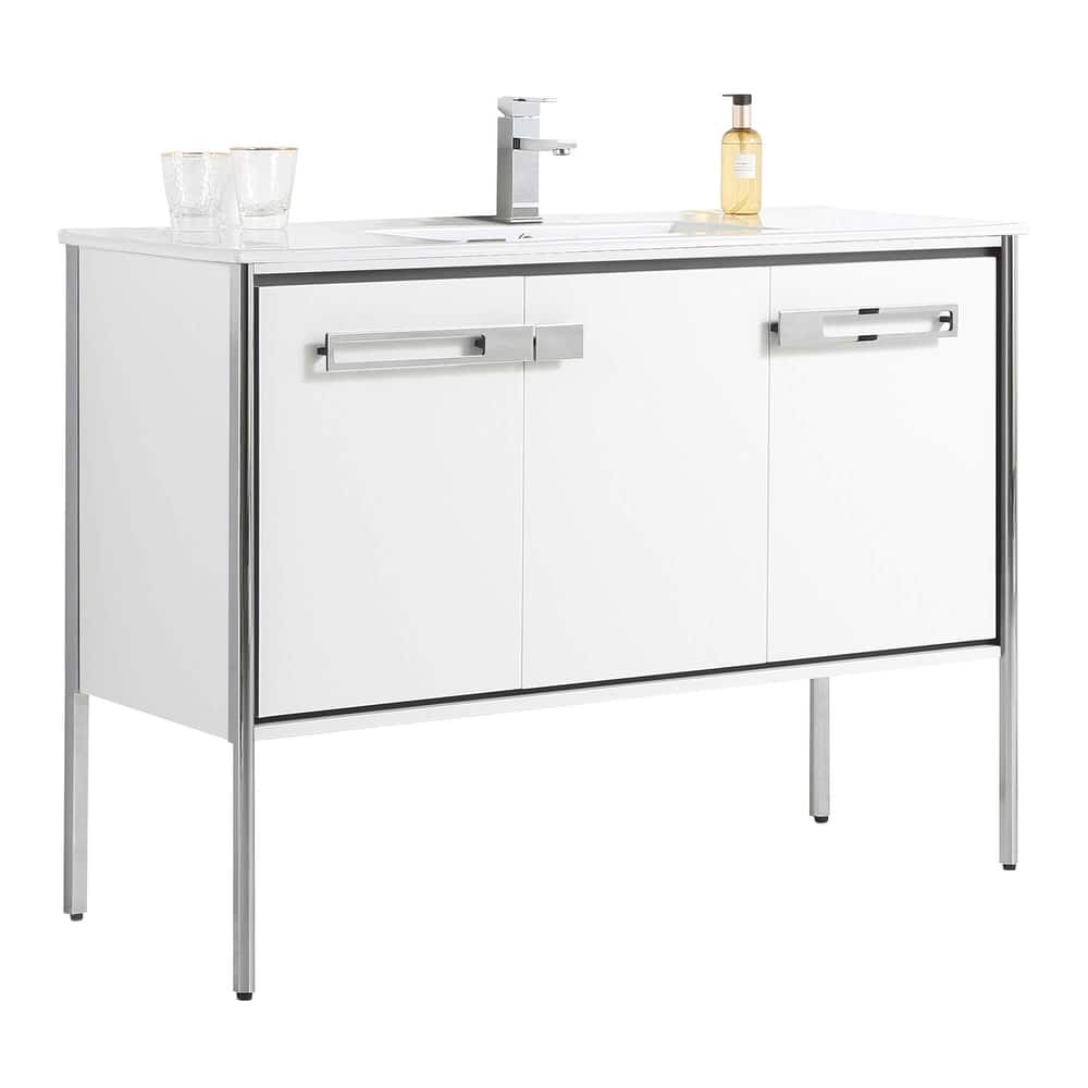 Fine Fixtures Oakville Bathroom Vanity with White Ceramic Sink