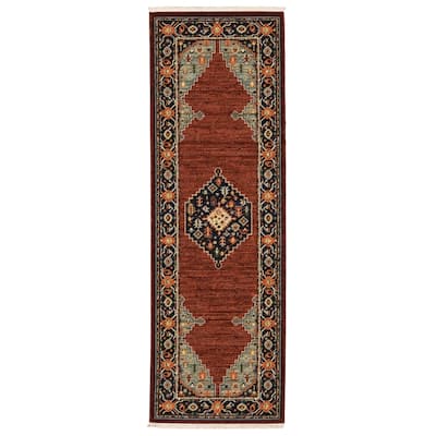 Style Haven Leander Classic Persian Fringed Wool Blend Area Rug