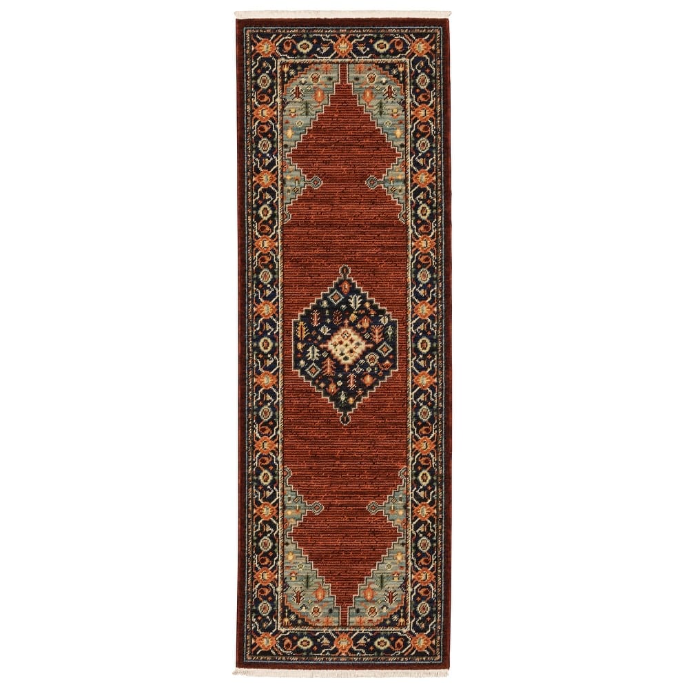 Style Haven Leander Classic Persian Fringed Wool Blend Area Rug