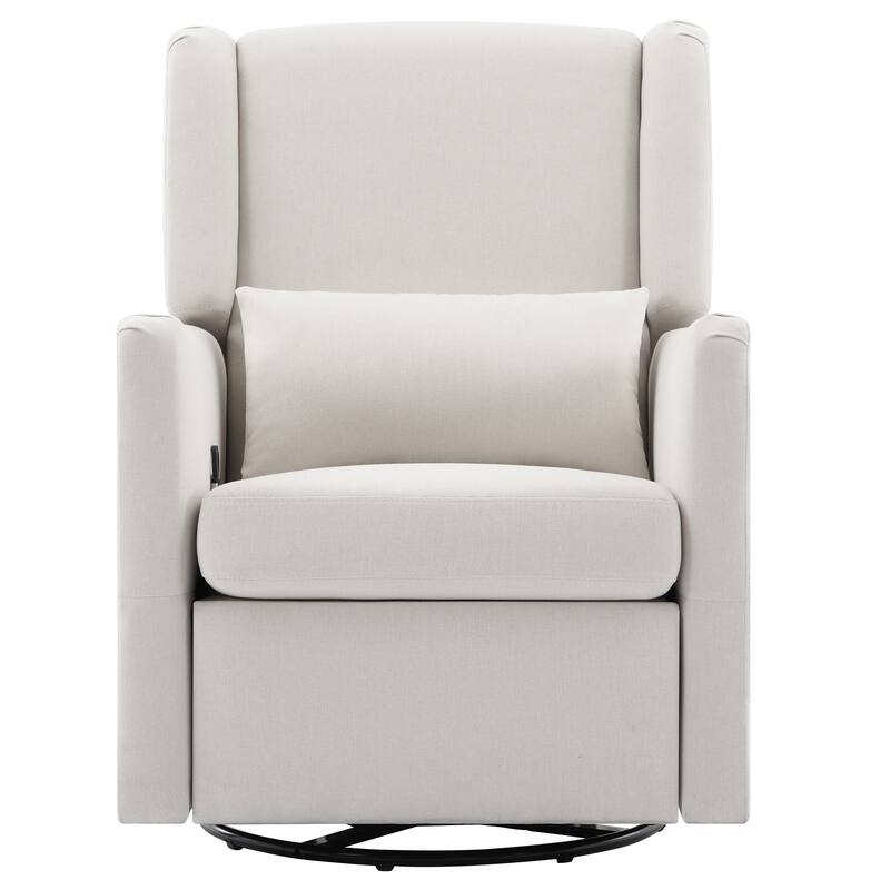 Wingback Swivel Rocker Recliner Chair, Glider Rocker Recliner, Rocking Chair Nursery for Living Room Bedroom Apartment