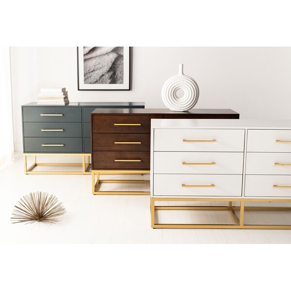 Estelle 6 drawer double dresser white discount
