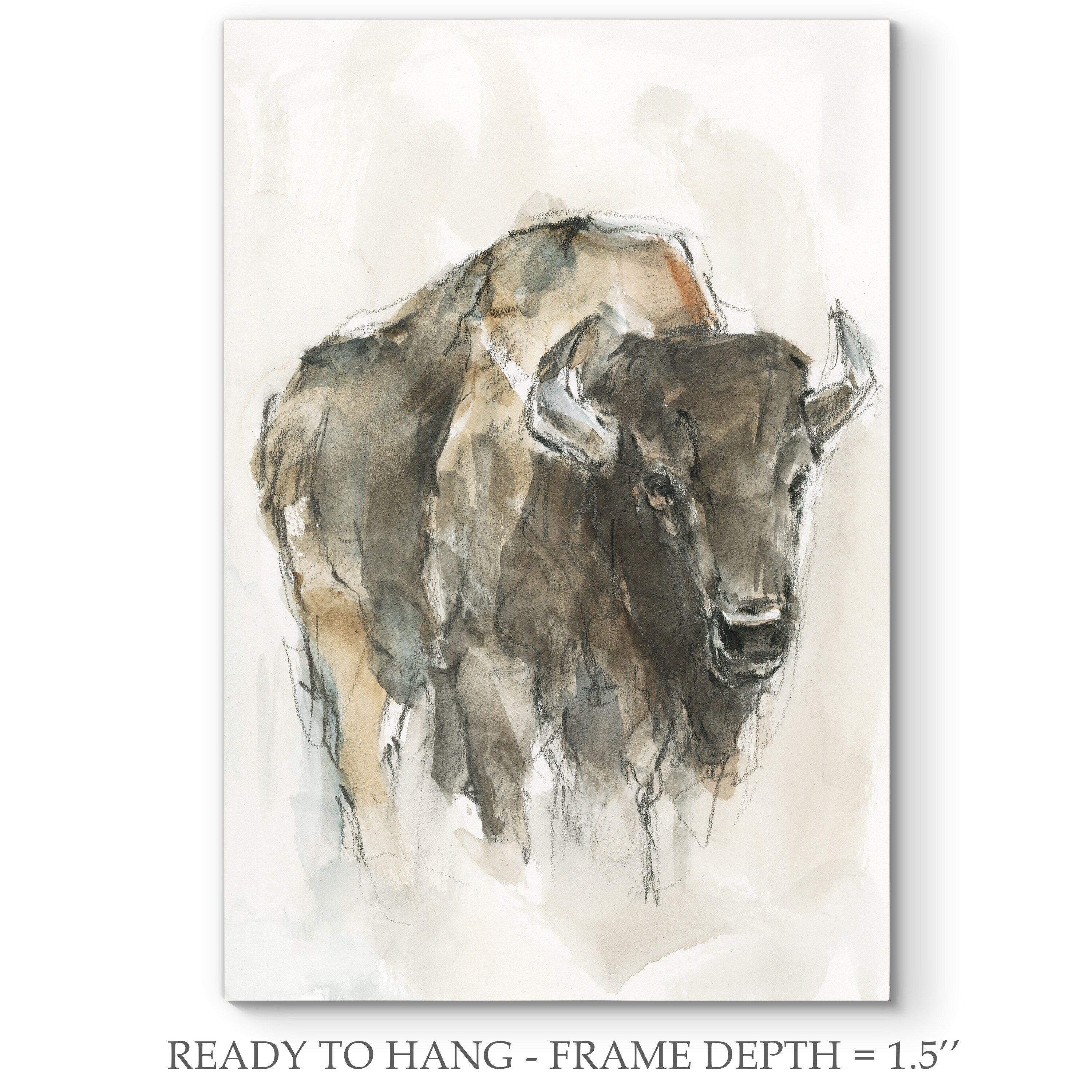 hungersnød Dekoration Gæsterne American Buffalo I -Premium Gallery Wrapped Canvas - Overstock - 32253033