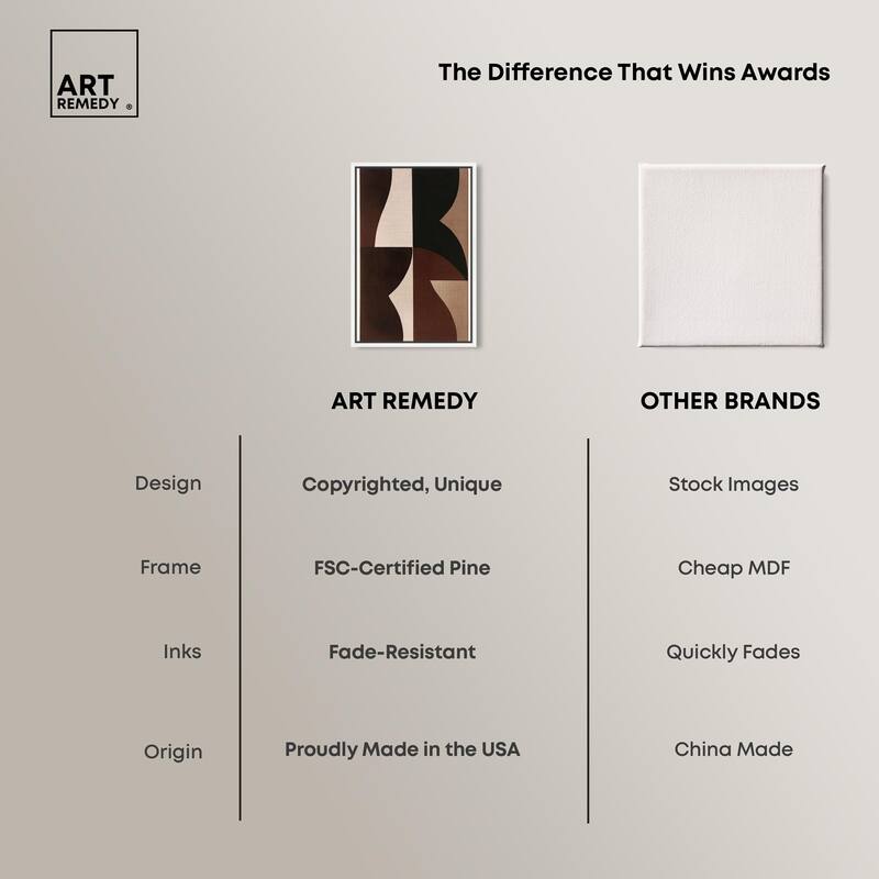 Quartet in Brown II Canvas by Art Remedy