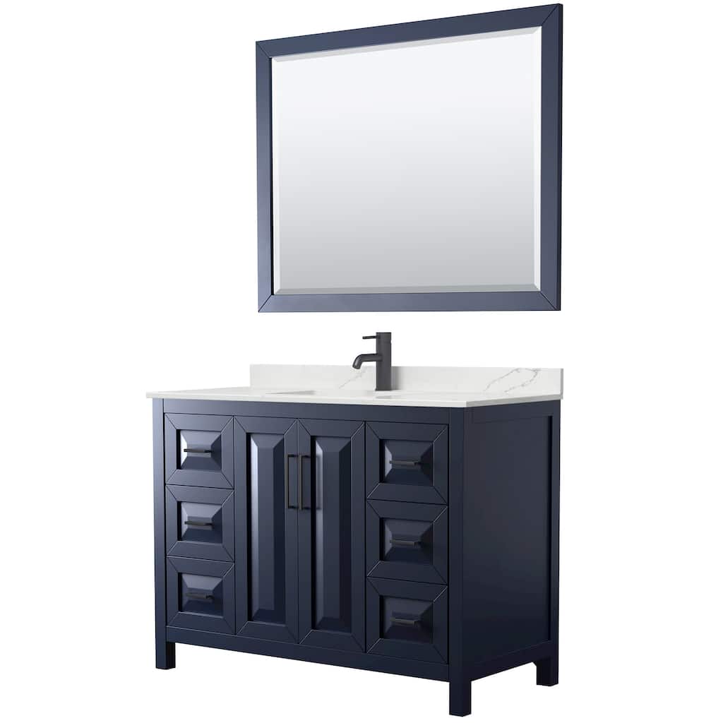 Wyndham Collection WCV252548S-QTZ-UNSM46 Daria 48" Free Standing