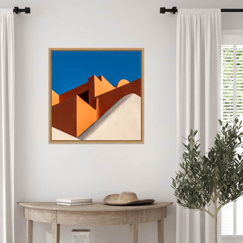 The Color Orange by Markus Auerbach Framed Canvas Wall Art Print
