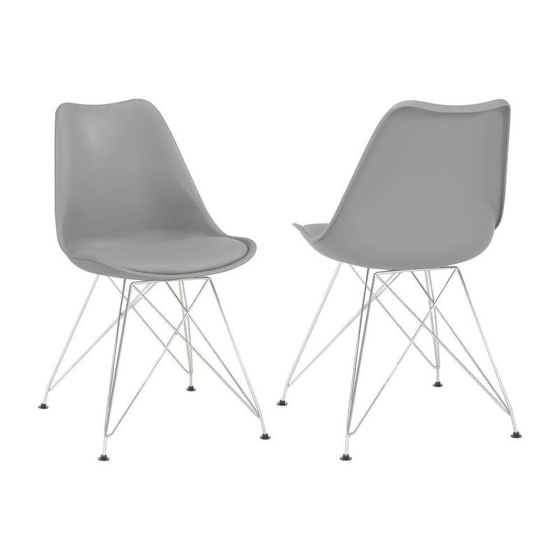 Set of 2 Polypropylene Side Chairs
