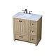 preview thumbnail 11 of 9, Elegant Lighting VF2832 Soma 32" Free Standing Single Basin Vanity Set