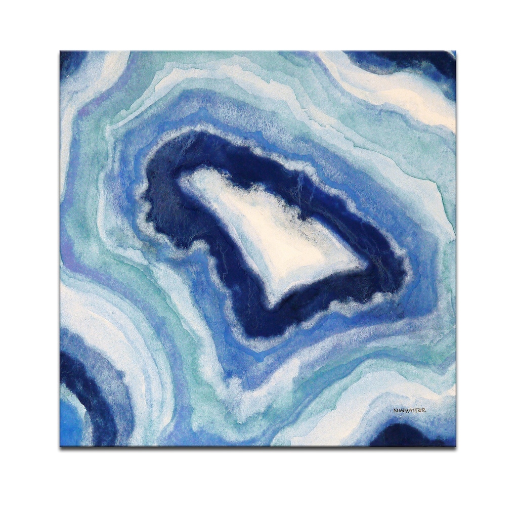Ocean Geode I' Wrapped Canvas Wall Art by Norman Wyatt Jr.