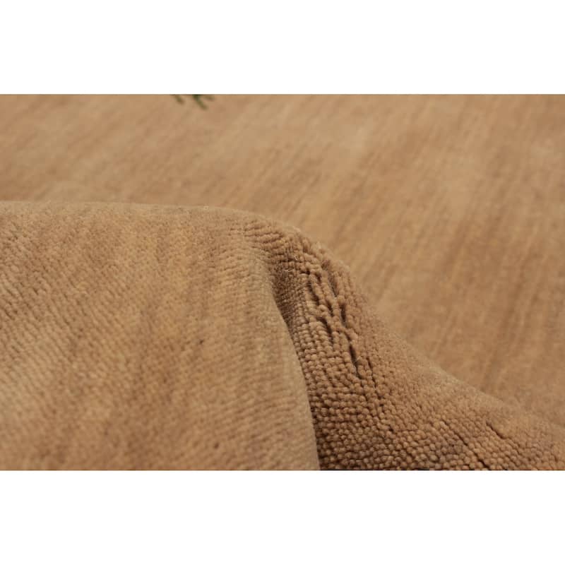 Kashkuli Gabbeh Beige Rug 4'11" x 4'10" - 4'11 x 4'10