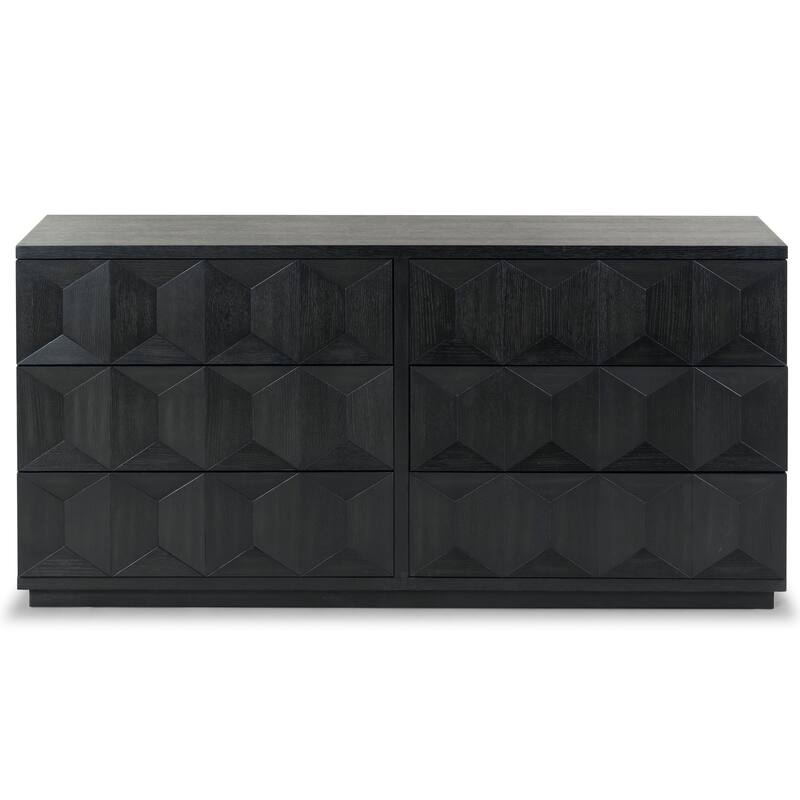 SAFAVIEH Couture Deziree Wood 6 Drawer Dresser