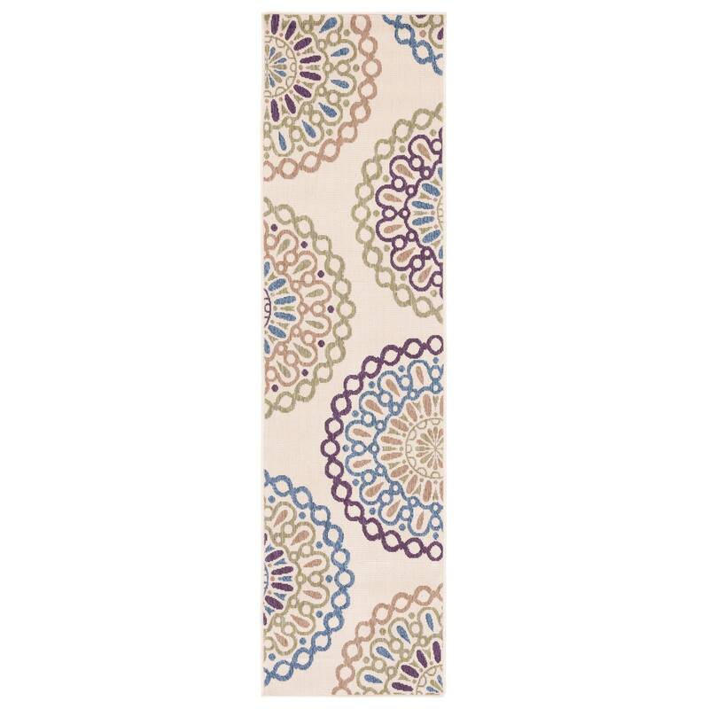 SAFAVIEH Veranda Felizitas Geometric Medallion Indoor/Outdoor Area Rug