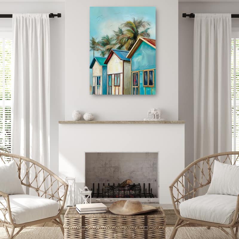Cabana Trio By Studio Arts Canvas Art Print